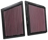 K&N Engine Air Filter: Increase Power & Acceleration, Washable, Premium, Replacement Car Air