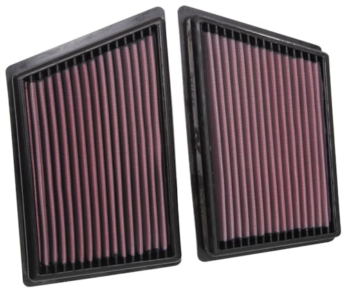 Image of K&N Engine Air Filter: Increase Power & Acceleration, Washable, Premium, Replacement Car Air Filter: Fits 2019-2020 PORSCHE 911, 33-3153