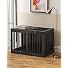 Furniture-Style-Dog-Crate-Wooden-Dog-Crate-End-Table-Double-Doors-Dog-Kennels-Indoor-Modern-Decorative-Dog-Crates-Furniture-Dog-Cage-Side-Table-Chew-Proof-Easy-to-Assemble- Modern Decorative Dog Crates