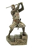 Farbe: Bronze-Coloriert Veronese Tempelritter im Kampf mit Bi-Händer Schwert auf Treppe, bro./col Gegenstück zu 708-7520