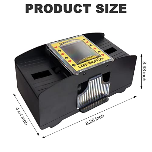 Ymzstsk Automatic Card Shuffler 1-6 Decks, Electric Casino Card Shuffler, Battery Operated Card Dealer Machine For Blackjack, Uno, Poker, Omaha, Home Card Games (1-6 Deck) #TOP4