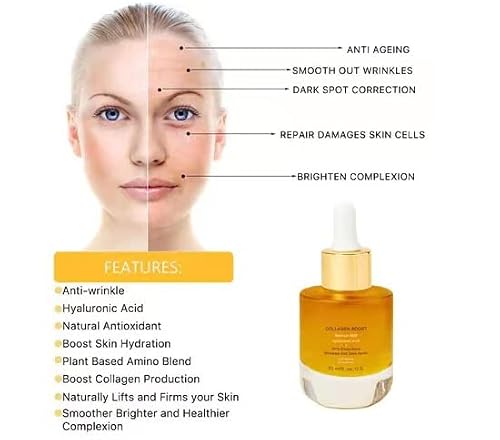 2Pcs Pedia Advanced Collagen Boost Anti Aging Serum, Collagen Boost Anti Aging Serum, Firm Skin &Reduces Wrinkles Hyaluronic Acid Serum, Anti-Aging Collagen Dark Spot Corrector For All Skin Types #TOP4