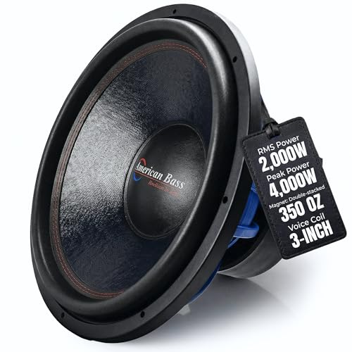 Amazon.co.jp: American Bass HD 18インチ カーサブウーファー – 1