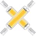 R7s LED 78mm Dimmerabile Lampadina, 15W R7S COB LED Lamp Sostituire Alogena J78 15W, Bianco Naturale 4000K, 1500LM, 360° Luce, Doppia estremità Luce lineare Proiettore per Corridoio/Vetrina, 2 pezzi