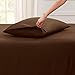 HomeLux Luxury Egyptian Comfort 1800 Thread Count 6 Piece King Size Sheet Set, Chocolate Color, 2 Bonus Pillowcases