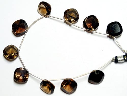 Quartz fumé concave LKBEADS perles briolettes haut de gamme pour création bijoux unique
