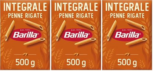 Barilla Pâtes Pennette Rigate Intégrale Blé Complet 500 g (Lot de 3)