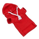 TOGEVAL フェレット用スウェットシャツ 小動物向け暖かいパーカー ハムスター モルモット適用 可愛らしい装飾衣服 室内外活動に