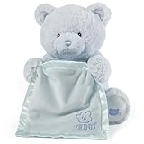 Baby GUND My First Teddy Bear Peek A Boo Animated Stuffed Animal Plush, Blue, 11.5