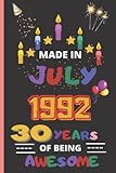 Photo Gallery made in july 1992 30 years of being awesome: happy 30th birthday for men & women…/ 30th old gift idea for her & him / journal for person born in july 1992 Photo Gallery made in july 1992 30 years of being awesome: happy 30th birthday for men & women…/ 30th old gift idea for her & him / journal for person born in july 1992