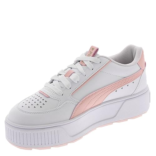 PUMA Kids Girls Karmen Rebelle Mini Hearts Platform Sneakers Shoes Casual - White4