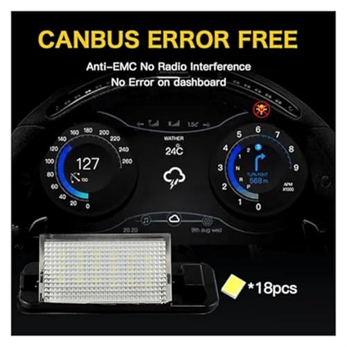 Luces de matrícula E36 con 18 SMD LED blancas de alta luminosidad 2