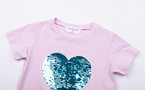 Image of Mud Kingdom Girls Boys Independence Day T-Shirt Fashion Sequins 4th of July Top Summer American Flag 2-9Y