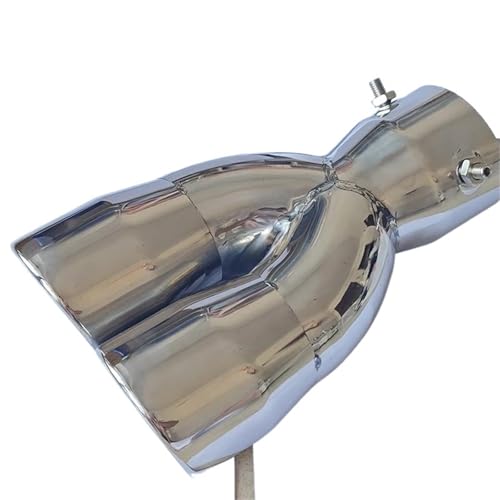Tuyau d'échappement double sortie argenté anti-corrosion en acier robuste pour Hyundai