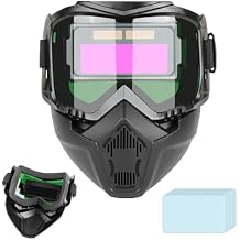 Auto-Darkening Welding Helmet for Eye Safety, Detachable Large Viewing Welding Hood, Welder Masks - Welding Mask True Colour, Lightweight and Breathable Face Shield