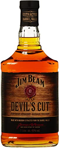 Jim Beam Devil’s Cut Kentucky Straight Bourbon Whiskey, Whisky Américain 45% - 1L