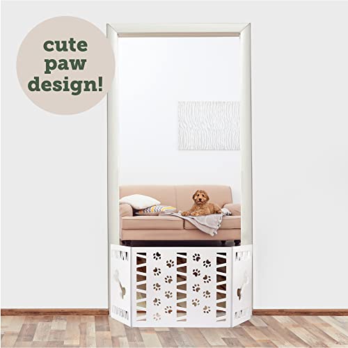 Free Standing Pet Gate | Pet Gate for Small Dogs | Free Standing Dog Gate for Stairs | Freestanding Dog Gates for Doorways | Freestanding Pet Gates for Dogs | Width 23.5-47 inch | Height 18.75 inch
