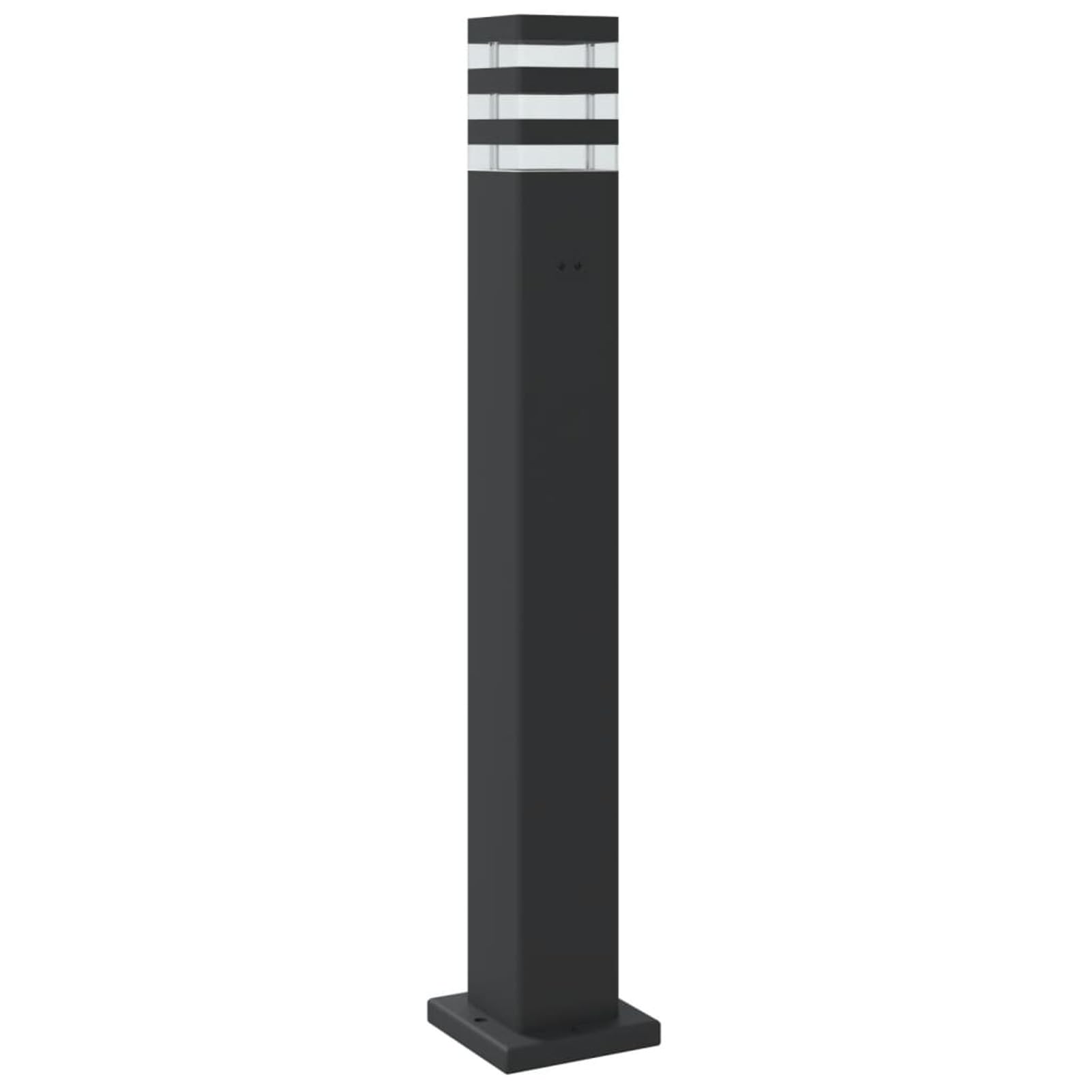 LAPOOH Lampada da Terra per Esterni con Sensore Nera 80cm in Alluminio,Lampade da Terra,Lampada da Terra Moderna,Lampade da Terra per Soggiorno-4006401