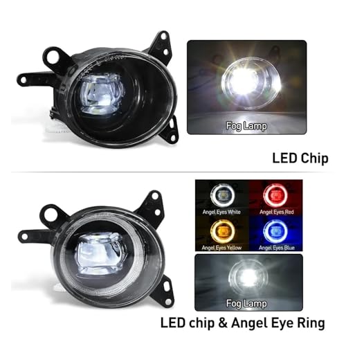 Faros Angel Eyes para Mitsubishi Lancer 2008-2013 con Kit LED DRL 12V 4
