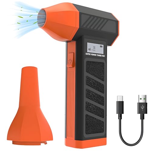 Irosiy Compressed Air Duster, 110000RPM Cordless Mini Duster, 4-Speed Adjustable, Rapid Charge, for Electronics, Home, Auto & Outdoor Use