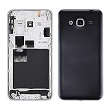 Batería contraportada + Medio bisel del capítulo para el Galaxy J3 (2016) / J320 (versión doble tarjeta) (Negro)