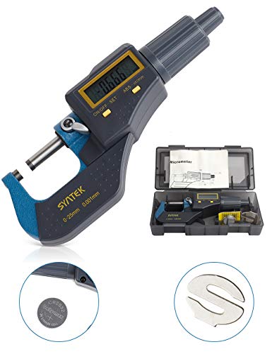 Digital Micromètre Numérique de 0.001mm 025mm micromètre d'extérieur externe Jauge électronique avec Absolute et modes de Incrémentielles inch métrique Mesure