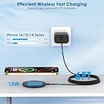 Magnetic Wireless Charger iPhone,6FT Charger for Apple MagSafe Charger 2Pack Fast Wireless Charging Pad for iPhone 16 Pro Max/16 Pro/16 Plus/15 ProMax/15/14/13/12/AirPods 3/2/Pro Mag-Safe Charging Pad - Image 3