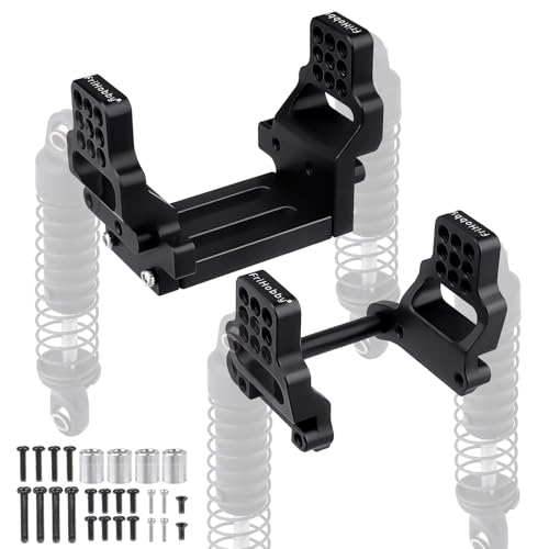 FriHobby Adjustable Shock Towers Compatible with 1/18 TRX4M Bronco Defender RC Crawler Shock Hoops Metal Front Rear Shock Mount Hops Up