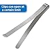 Sewing Clips Pack of 15 Stainless Steel Hemming Clips 3 Inches Measurement Ruler Quilting Supplies for Fabric Clips, Pinning and Marking Accessories