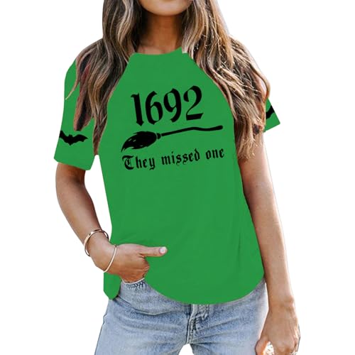 1692 Witch Tshirt for Women Halloween They Missed One Shirt3