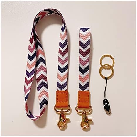 2 Pack Lanyard for Keys, Neck Lanyard, Neck Strap Keychain, Wristlet Strap Key Chain Holder for Men and Women, Apply to Key Chain, Cell Mobile Phone, Id Badge, Card Holder