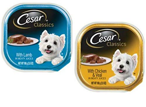 Cesar Classic Loaf In Sauce Wet Dog Food - 8 Flavor Variety Bundle, 3.5 Ounces Each - Pack Of 8 Plus My Buddy Notepad (9 Items Total) #TOP1