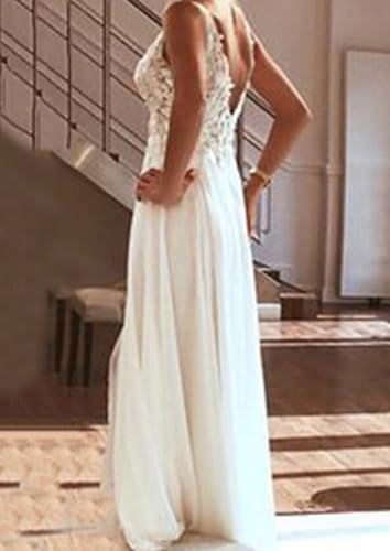 Romantic Wedding Dress V Neck Sleeveless Floor Length A-Line Fashion Bridal Gown with Appliques 20252