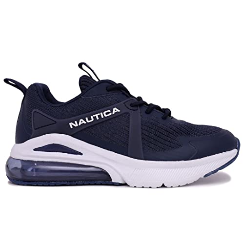 Nautica Kid's Casual Air Bubble Fashion Sneakers -Walking Shoes-Lightweight Joggers- Boys-Girls- Bungee Slip-On/Lace Up- Little Kid/Big Kid2