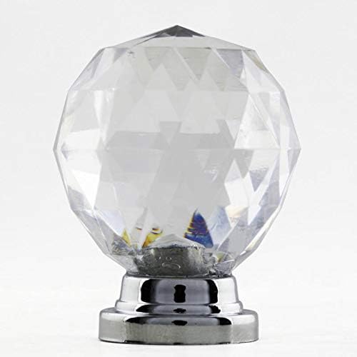 Southst 10PCS/Set Diam 30mm Round Crystal Glass Ball Design Handle Knobs