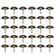 Zerodis 30 Stück Polsternagel, 25-37MM Kopf Polsternagel Cyan Bronze Eisen Möbel Reißnägel Dekorative Möbel Hardware Zubehör[25x25mm (Thickening)] Terrassennägel