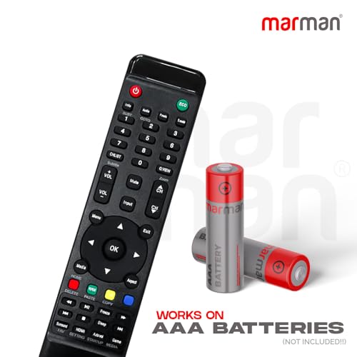 Image of marman Compatible with Blaupunkt Tv Remote Control Applicable for LCD LED TV Non Voice Command and Google Assistant Pairing not Required - Make Sure Existing Controller Replicate As Similar Model