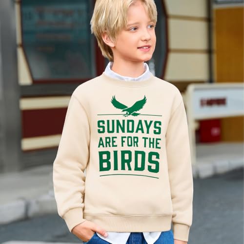 Image of Boys Girls Football Sweatshirt Vintage Bird Graphic Pullover Tops 5-14Y