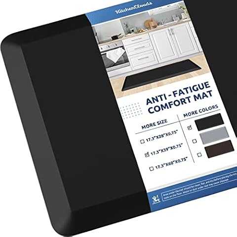 KitchenClouds Küchenmatte, gepolstert, Anti-Ermüdungs-Küchenteppich, 1.9 cm Cover