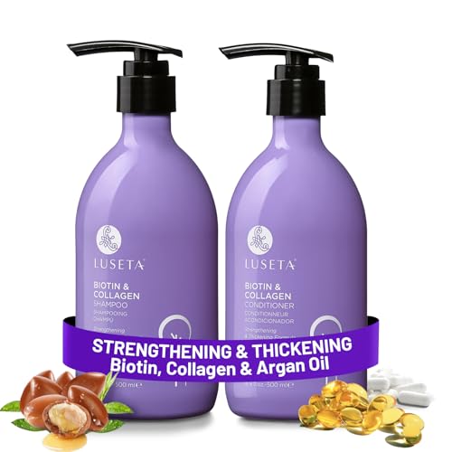 Luseta Biotin Shampoo and Conditioner for Hair - Thickening Shampoo for Thinning Hair- Infused with...