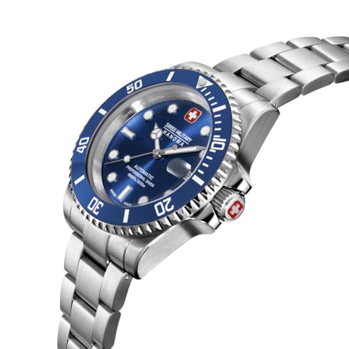 Image of Swiss Military Hanowa SMWGL0006304 SEALORD - Swiss Made Round Blue Automatic - Watch for Men