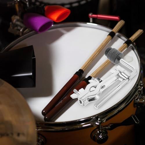 Clamp Ajustable para Batería Percusión WOONEKY Plateado miniatura 5