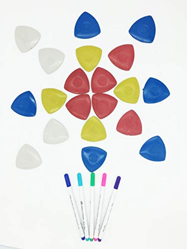 10PCS Triangle Tailor's Fabric Marker Chalk 5Pcs Washable Pens Bamboo Ruler Set for Sewing Cloth - Thumbnail 7