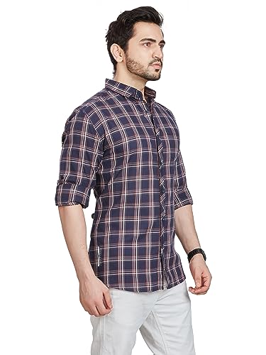 Image of BE ACTIVE Cotton Casual Checks Shirts for Men|| Casual Shirts for Men|| Mens Casual Shirts Full Sleeve