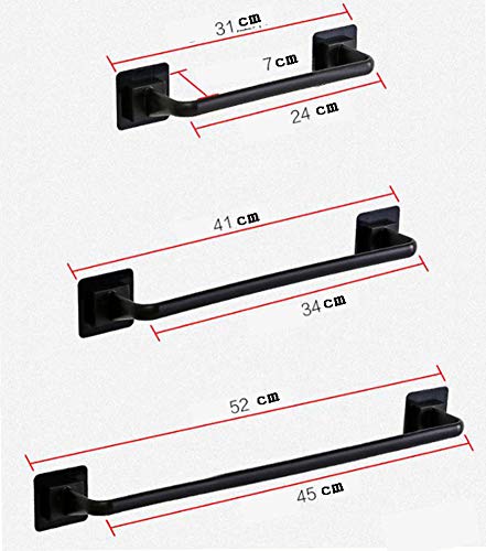 Portasciugamani da parete da bagno, con ventosa a