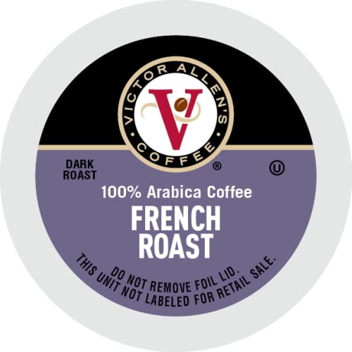 Image of Victor Allen's Coffee French Roast, Dark Roast, 80 Count, Single Serve Coffee Pods for Keurig K-Cup Brewers (Pack of 3)