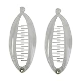 SET OF TWO Clear 3.5 Inch Mini Banana Clip Hair Clincher