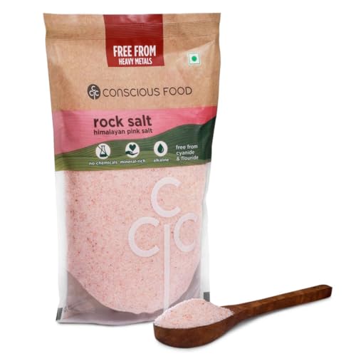 Image of Conscious Food Himalayan Pink Salt | 1 kg | Mineral Rich | Natural & Unrefined | Rock Salt | Pure Sendha Namak | No Chemicals