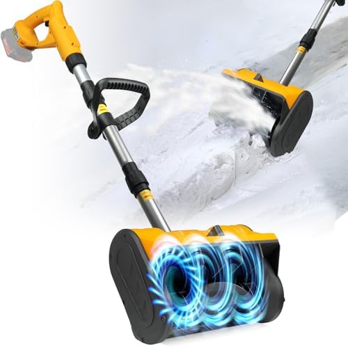 Cordless Snow Shovel Compatible with DW 20V Max Battery, 11" Electric Snow Blower for Driveway Max 27FT Throw Distance, 6.2" Clear Depth Snow Thrower with Front Handle for Patio Deck(Bare Tool)