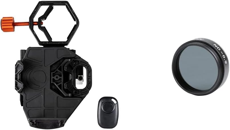 Celestron NexGo DX Kit Universal Smartphone Adapter + Moon Filter